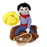 Funny Ridding Cowboy Dog Costume Toy