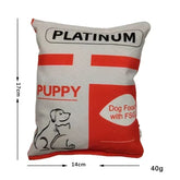 Potato Chip Bag Funny Dog Toys Plush Squeaker Food Toy for Small Medium Dogs Interactive Squeaky Chew Puppy Toys