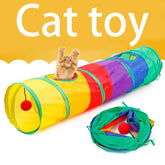 Fun Interactive Rainbow Tunnel Cat Toy