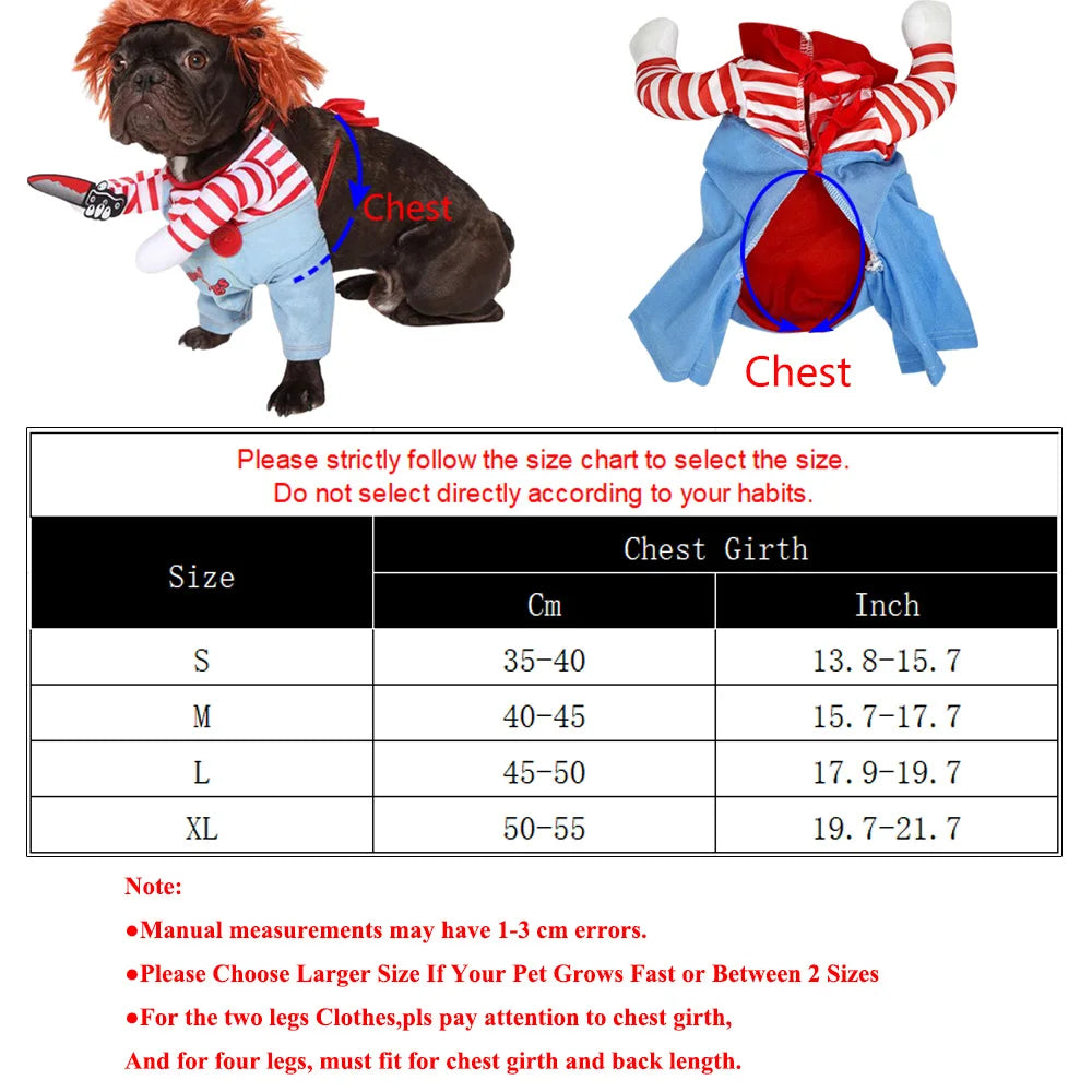 Hilarious & Funny Dog Chucky Costume