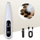 Professional Dog Cat Paw Trimmer Pet Ear Face Hair Grooming Shaver Foot Clipper Haircut Machine with LED Light