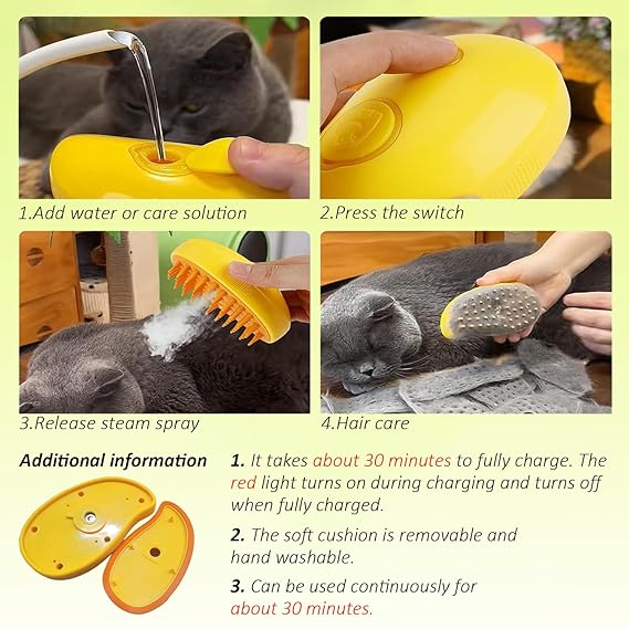 Electric Steam Brush With Spray