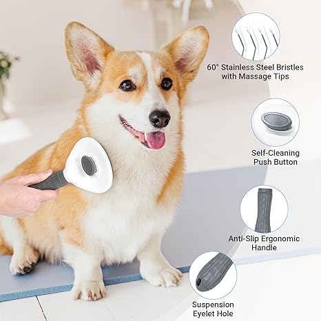 Pet Hair Remover Grooming Brush