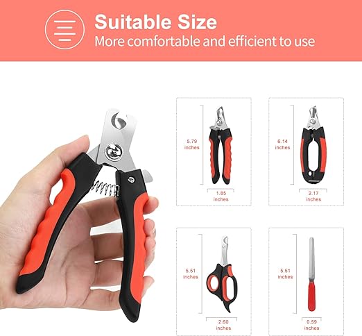  Pet Nail Clippers With Safety Guard