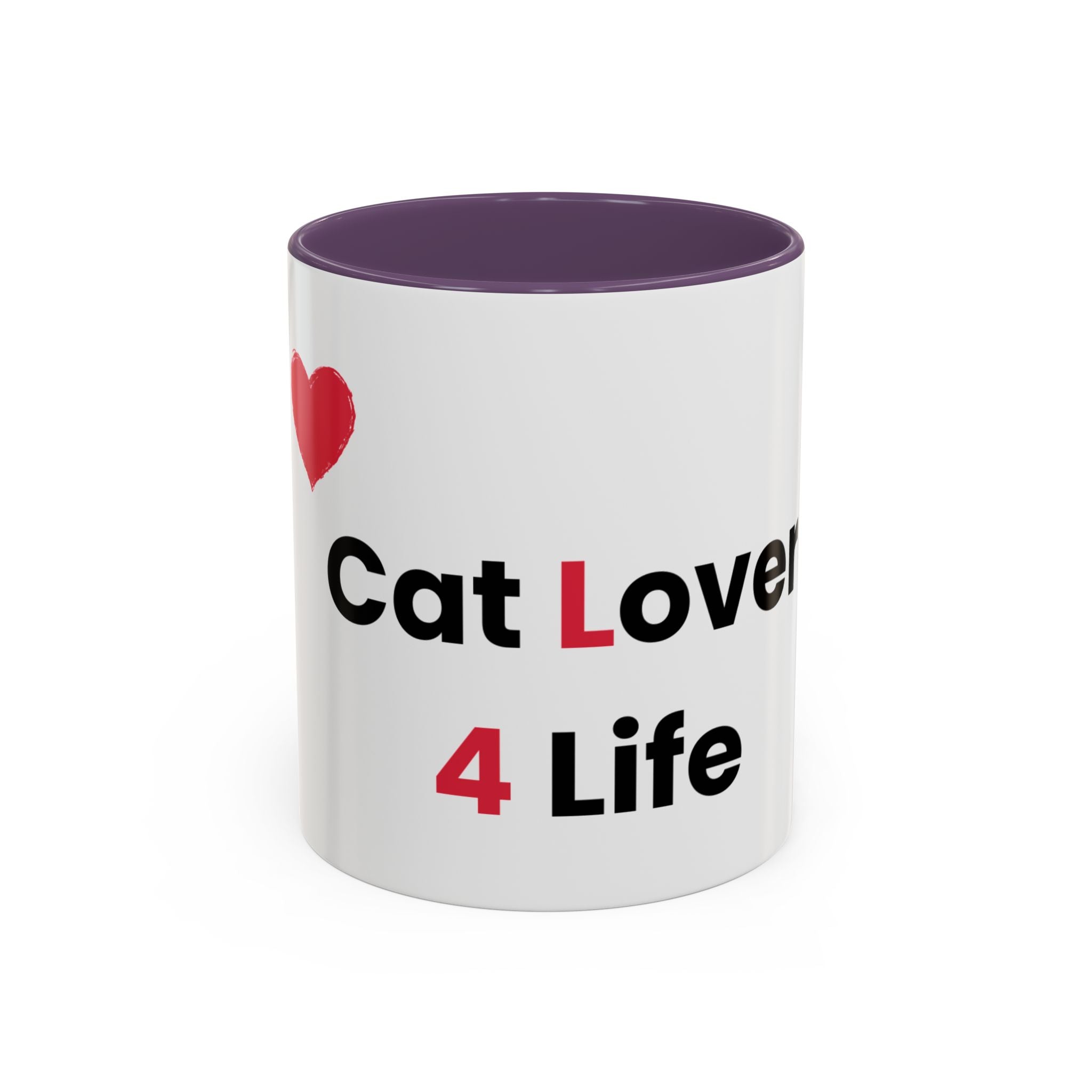 Cat Lover 4 Life-White Coffee Mug