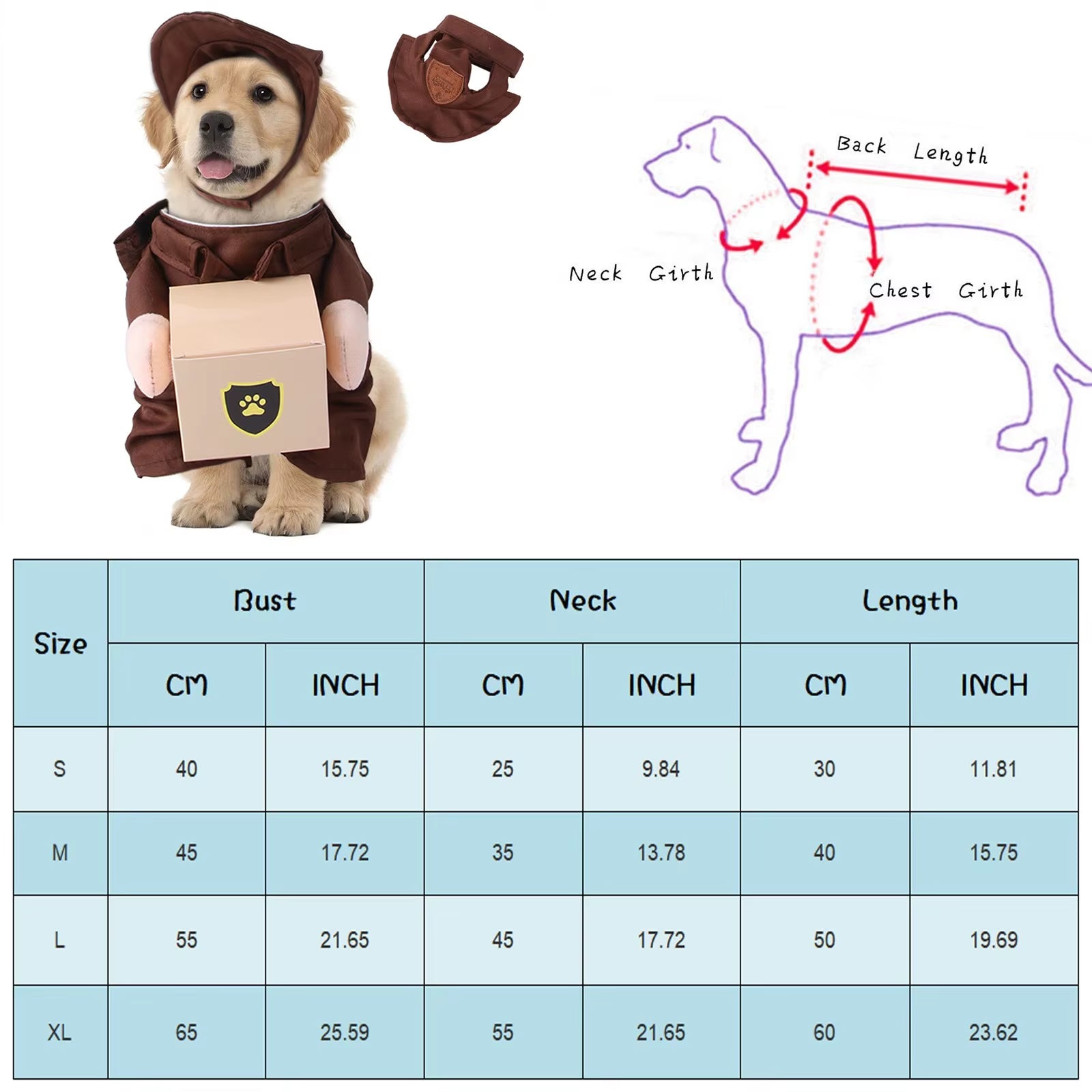 Hilarious & Funny Dog Courier Outfit