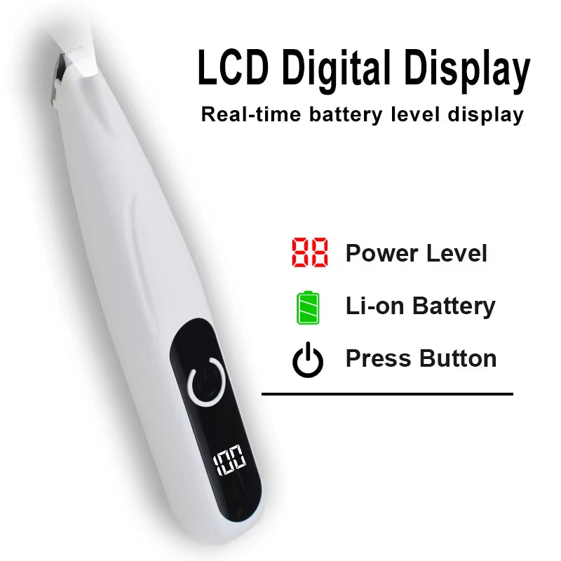 Professional Dog Cat Paw Trimmer Pet Ear Face Hair Grooming Shaver Foot Clipper Haircut Machine with LED Light