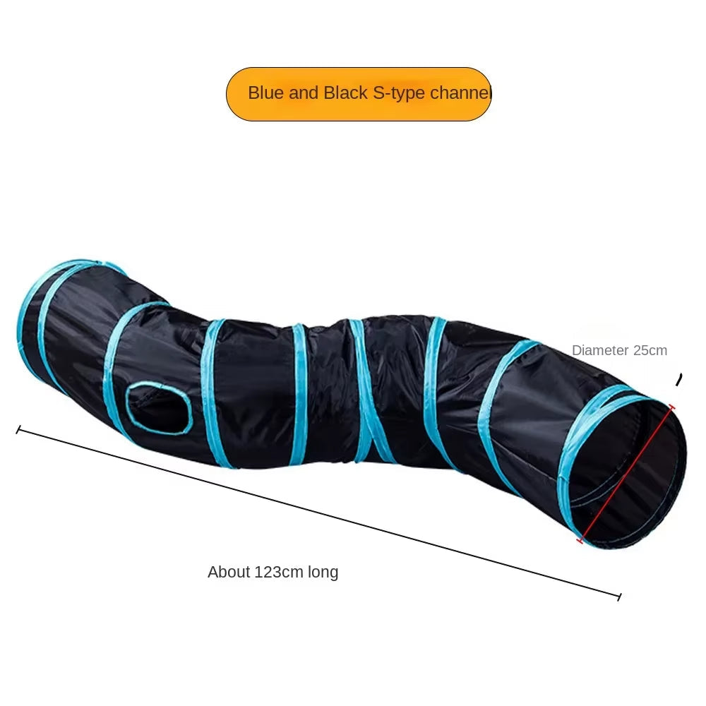 Fun & Interactive Foldable Cat Tunnel 