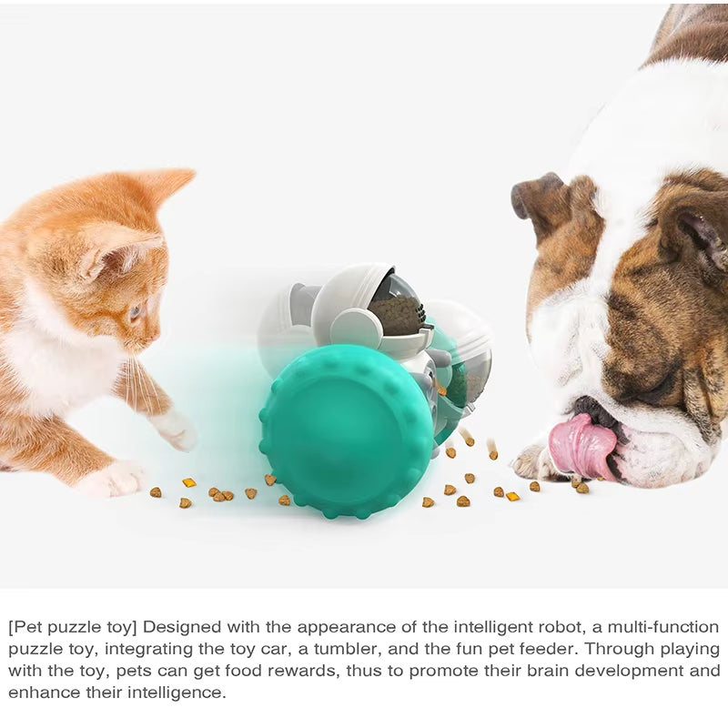 Interactive Leaking Pet Treat Teasing Toy 