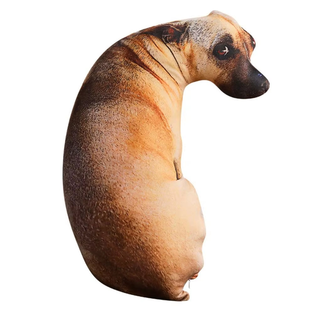 Soft Lifelike 3D Dog Cushion Pillow 