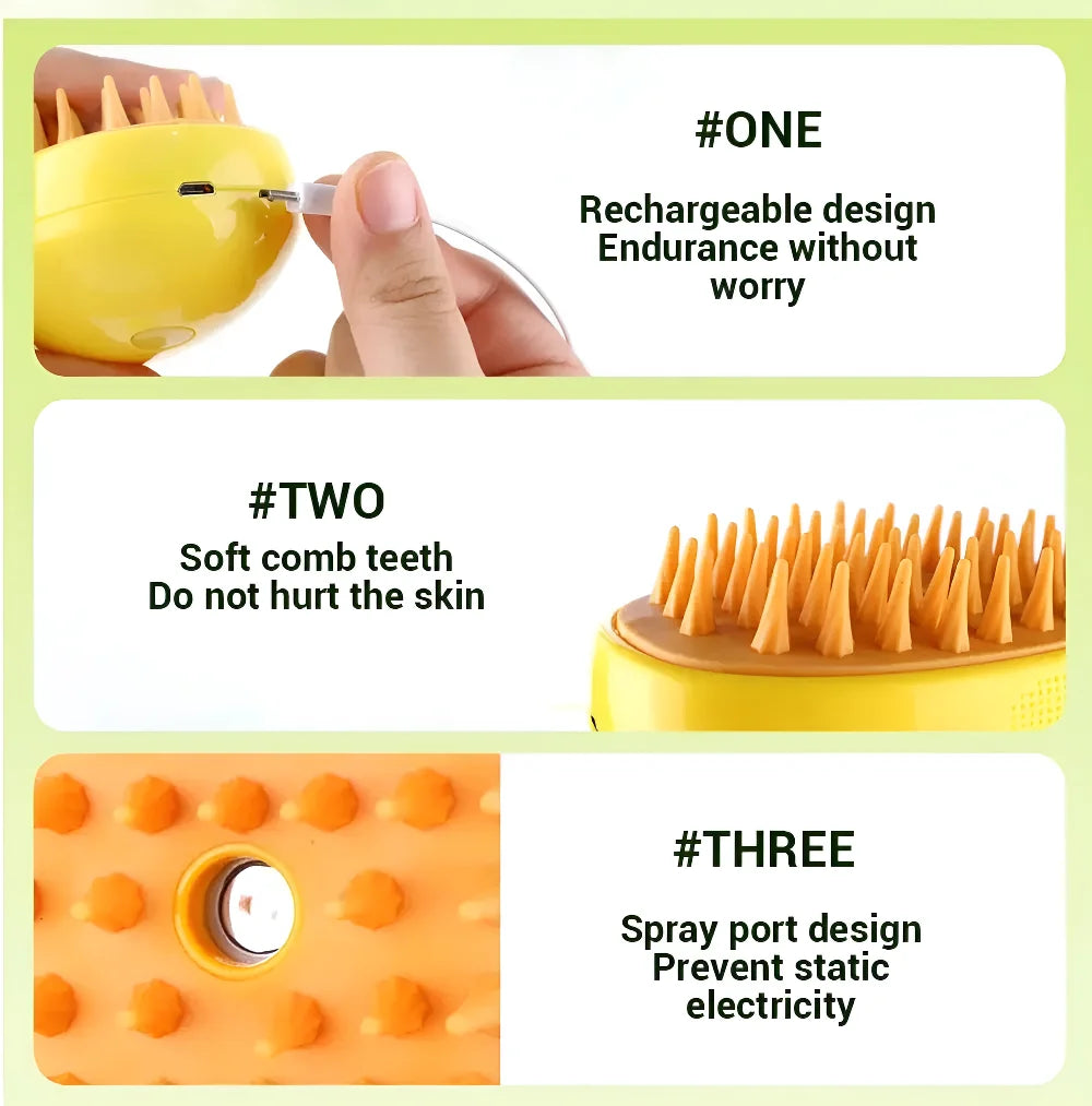 Electric Steam Brush With Spray