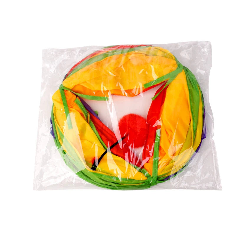 Fun Interactive Rainbow Tunnel Cat Toy 