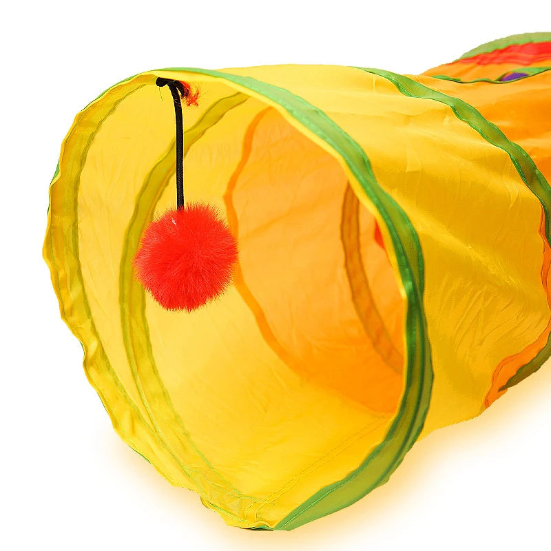 Fun Interactive Rainbow Tunnel Cat Toy 