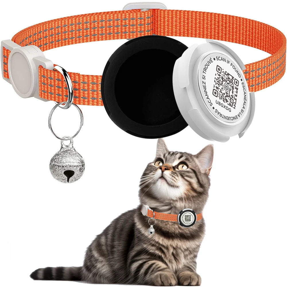 GPS Tracker Cat Collar with Airtag &  Case