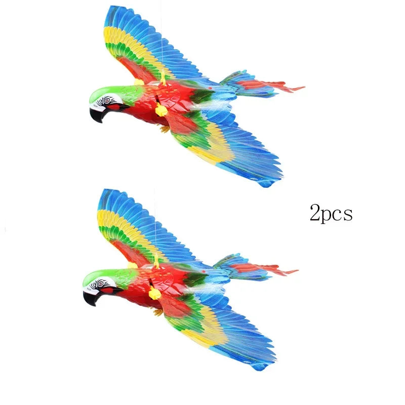 Fun Interactive Flying  Parrot Cat Teasing Toy