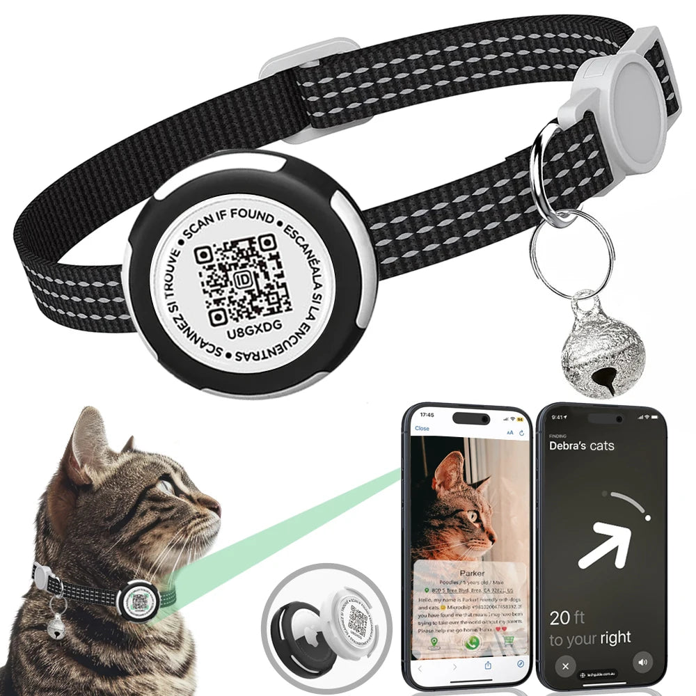 GPS Tracker Cat Collar with Airtag &  Case