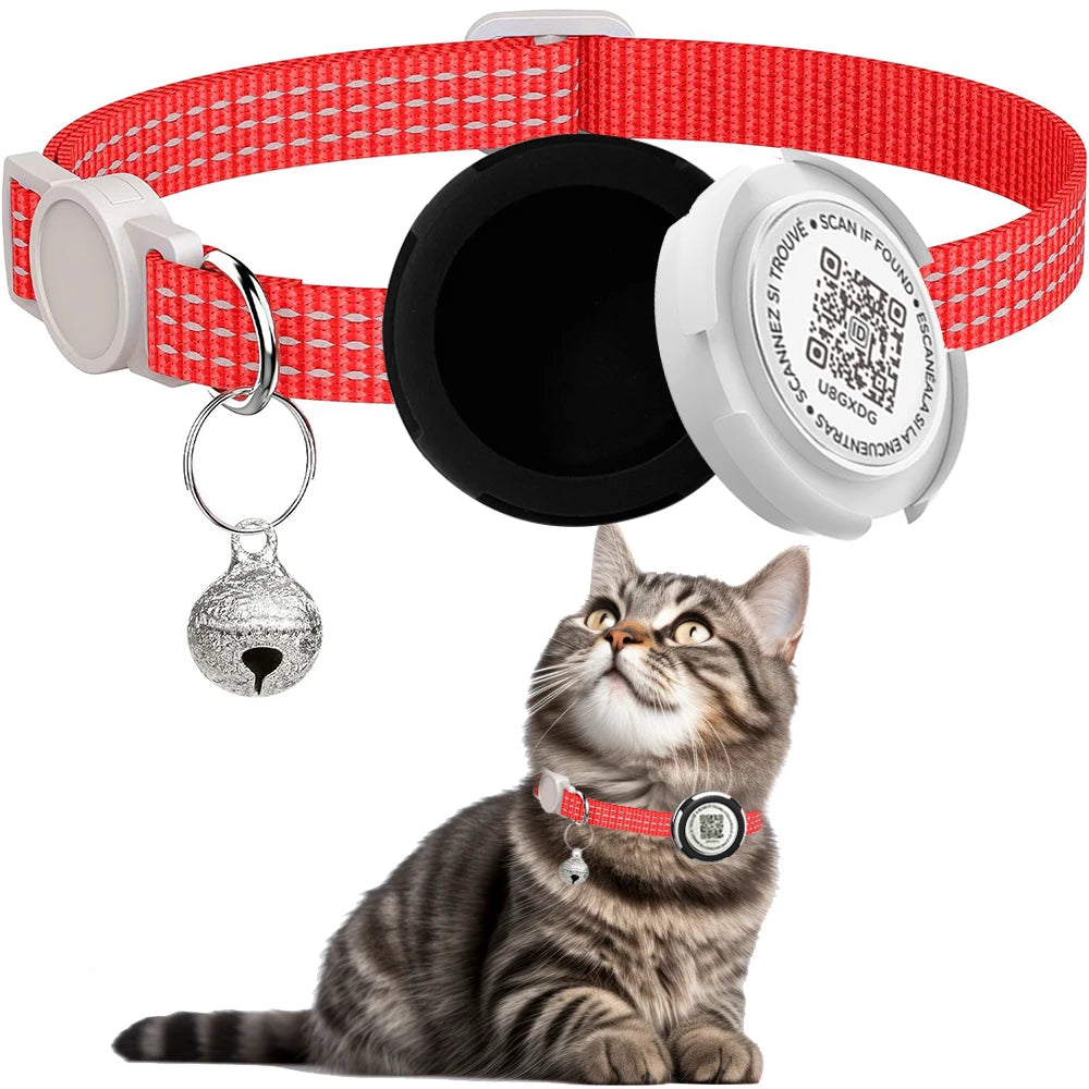GPS Tracker Cat Collar with Airtag &  Case