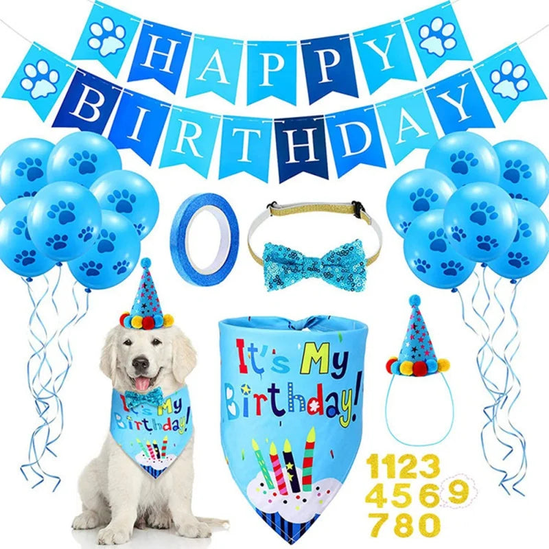 Pets Dog Happy Birthday Decoration Costume 