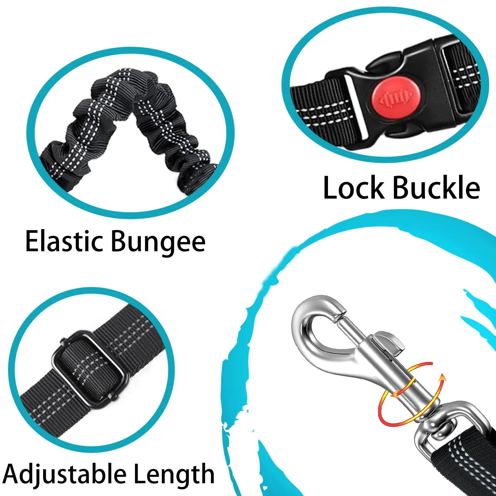 Adjustable Heavy Duty Dog Car Seat Belt 