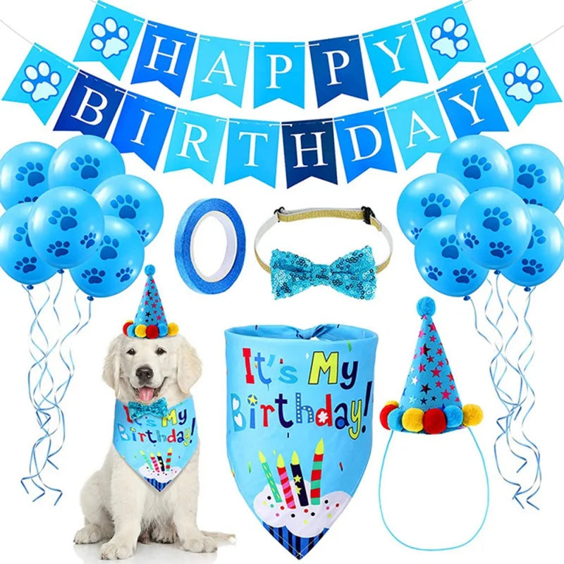 Pets Dog Happy Birthday Decoration Costume 