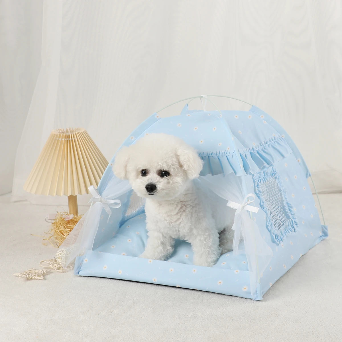 Stylish Cozy Winter Cat Tent Bed 