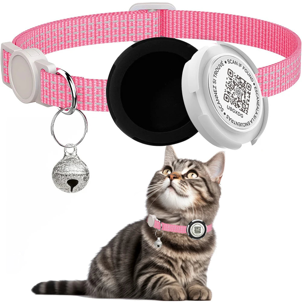 GPS Tracker Cat Collar with Airtag &  Case