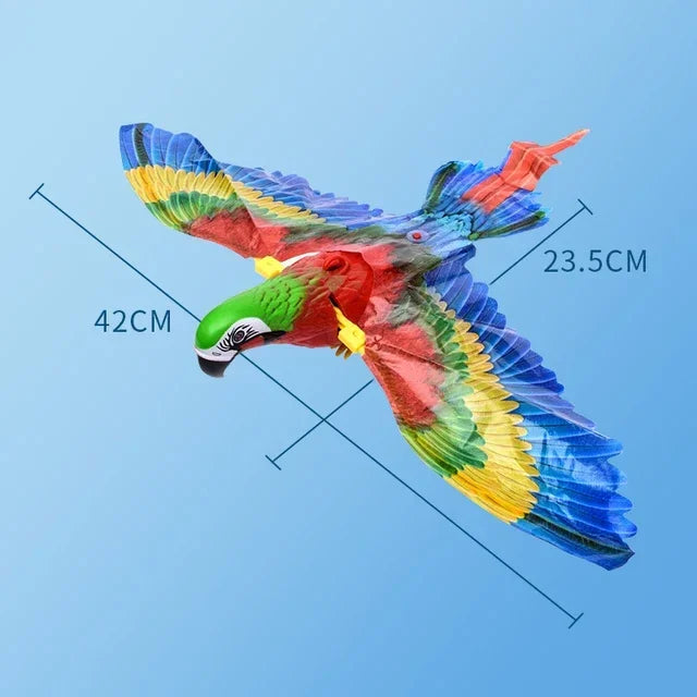 Fun Interactive Flying  Parrot Cat Teasing Toy