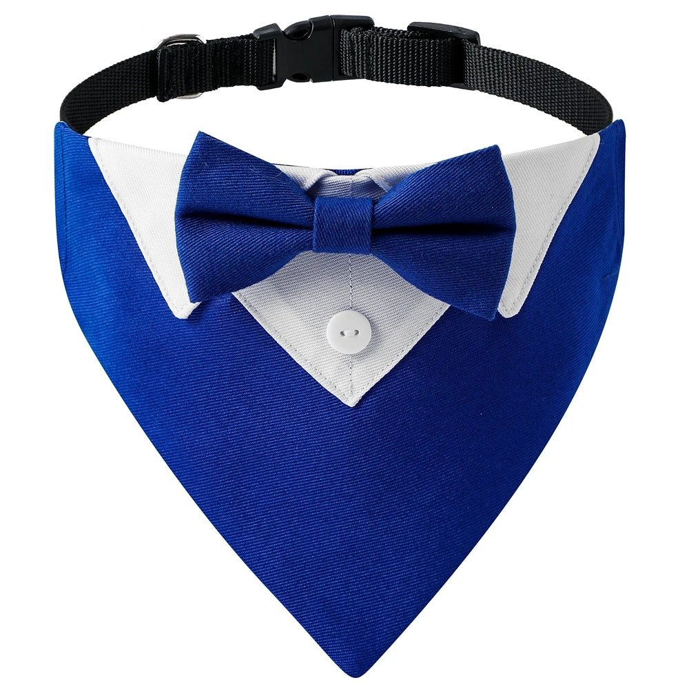 Stylish & Funny Dog Bow Tie Collar Tuxedo 