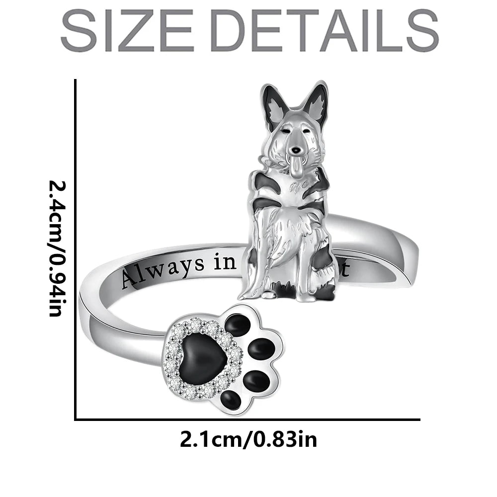 Cute Pet Love Dog Paw Ring 