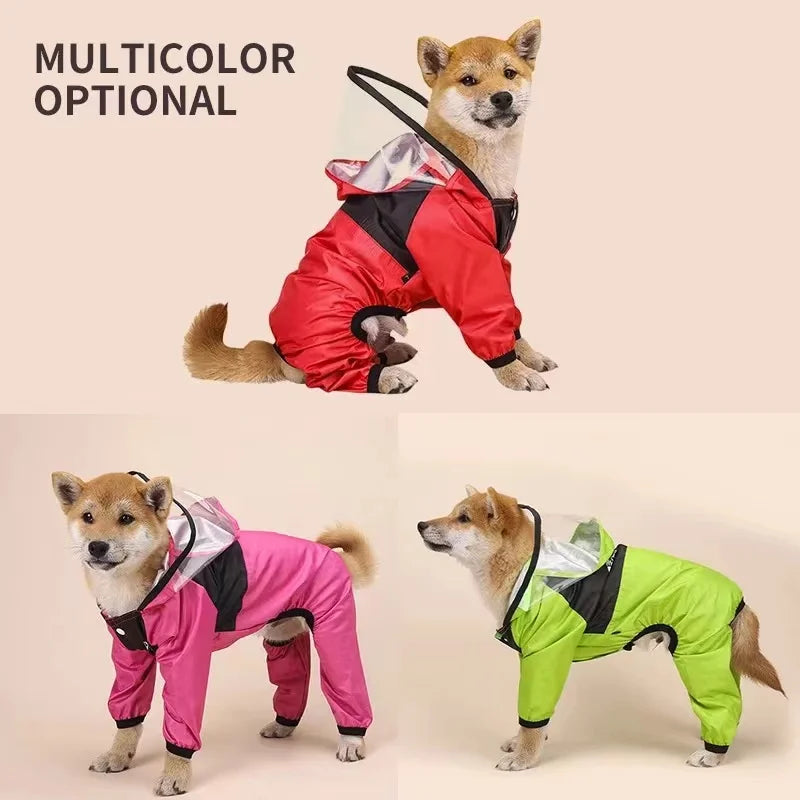 Stylish & Waterproof Dog Raincoat