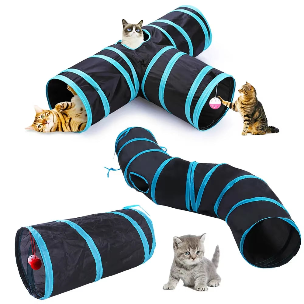 Fun & Interactive Foldable Cat Tunnel 