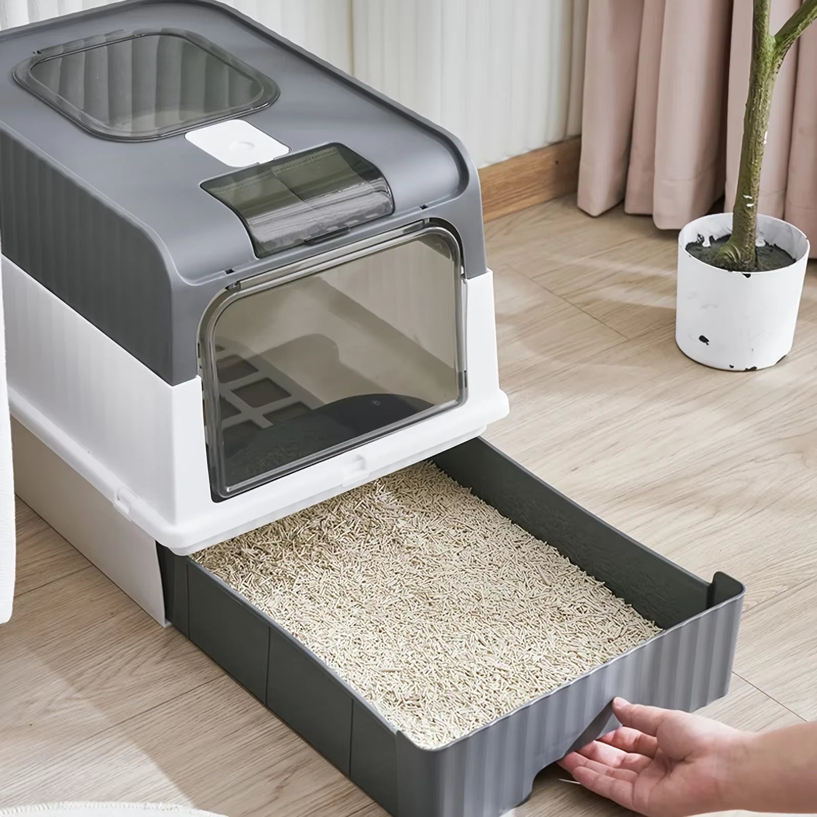 Portable Collapsible Cat Litter Box