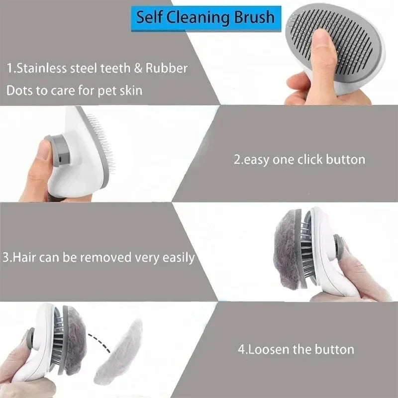 Pet Hair Remover Grooming Brush