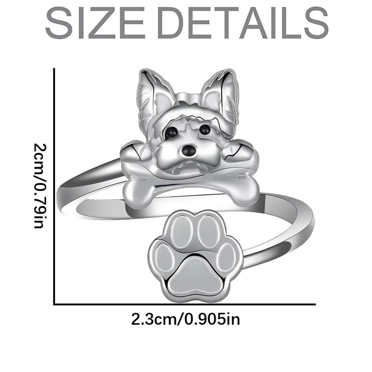 Stylish & Cute Dog Finger Ring 