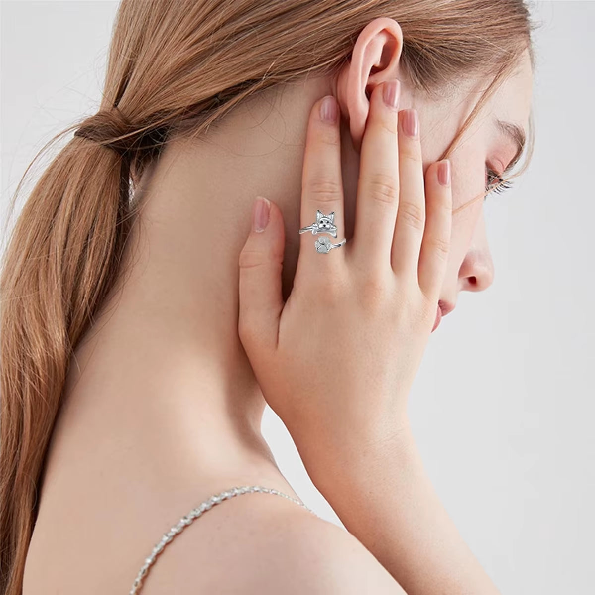 Stylish & Cute Dog Finger Ring 