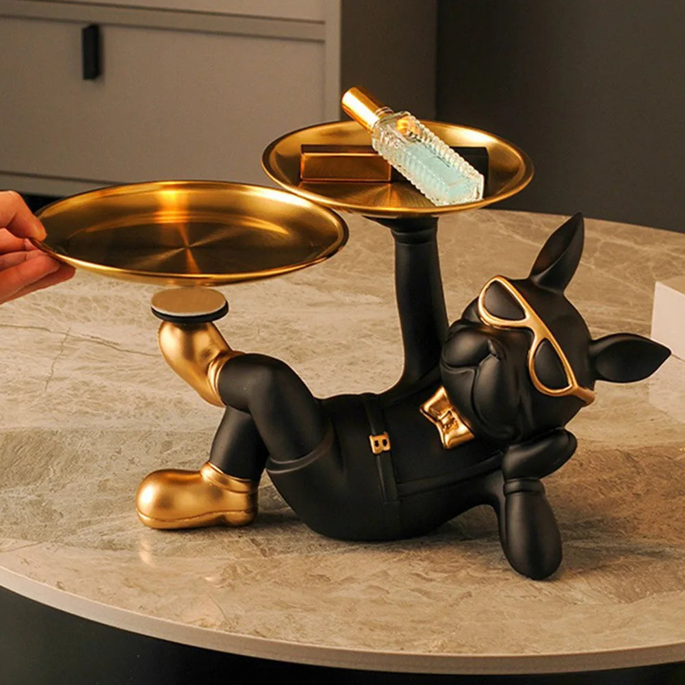Chic Bulldog Butler Tray Decor