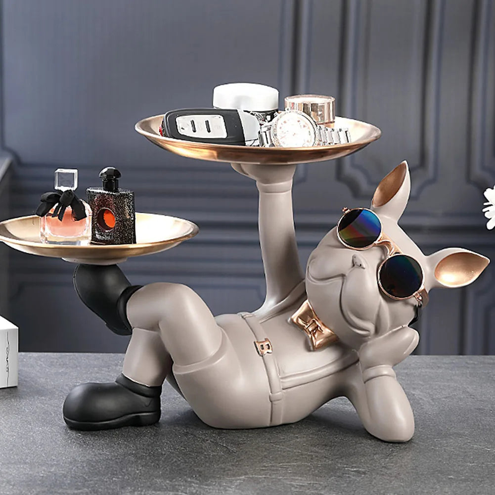 Chic Bulldog Butler Tray Decor